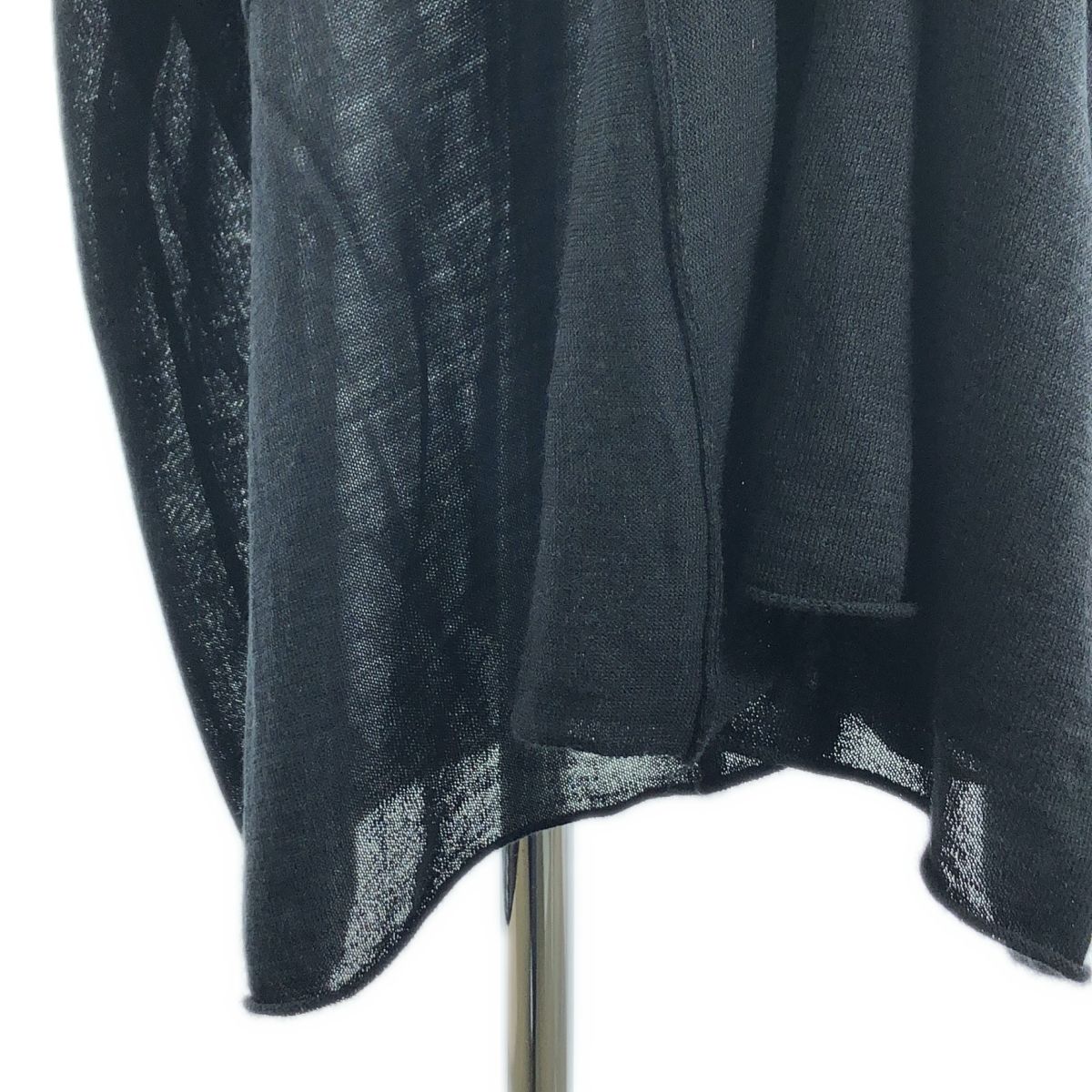 【美品】  LIMI feu / リミフゥ | アクリル シルク混 ロングカーディガン | S | ブラック | レディース 美品】 LIMI feu / リミフゥ | アクリル シルク混 ロングカーディガン