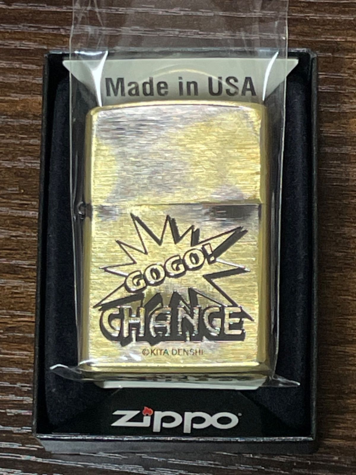 zippo ジャグラー ゴールド ユーズド加工 JUGGLER GOLD 2016年製 特殊加工品 北電子 デットストック GO GO CHANCE KITA DENSHI ケース 保証書