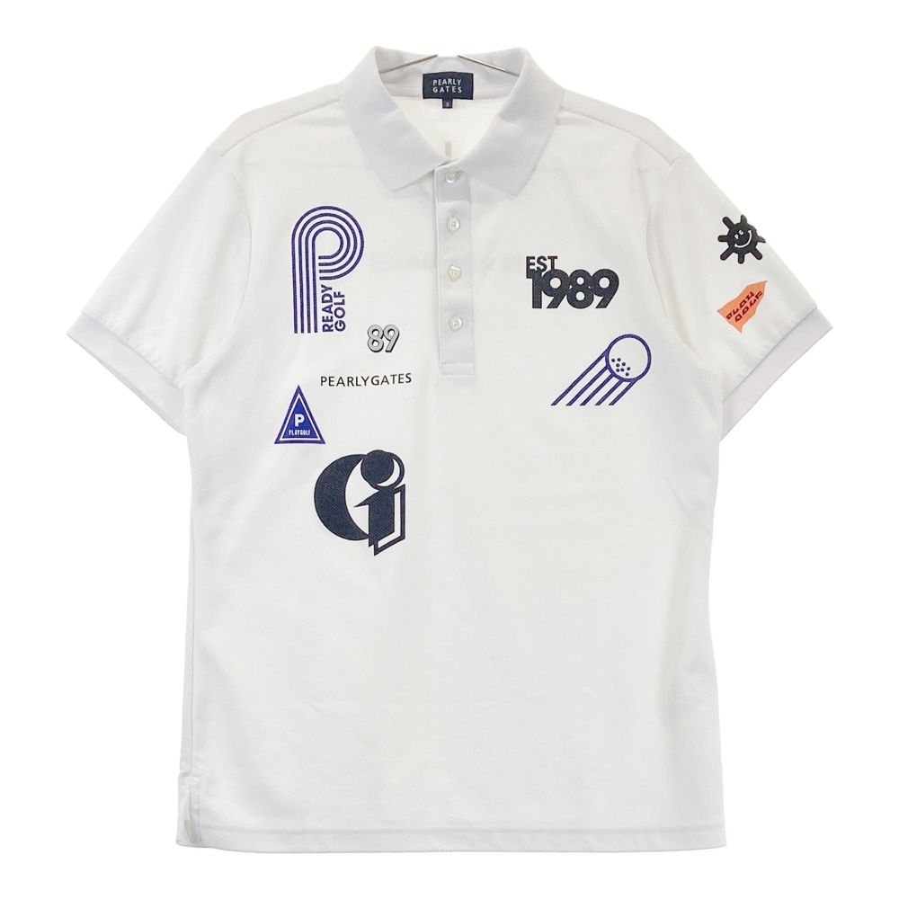 サイズ 5 PEARLY GATES パーリーゲイツ 半袖ポロシャツ ホワイト系 240101460324 ゴルフウェア メンズ ストスト