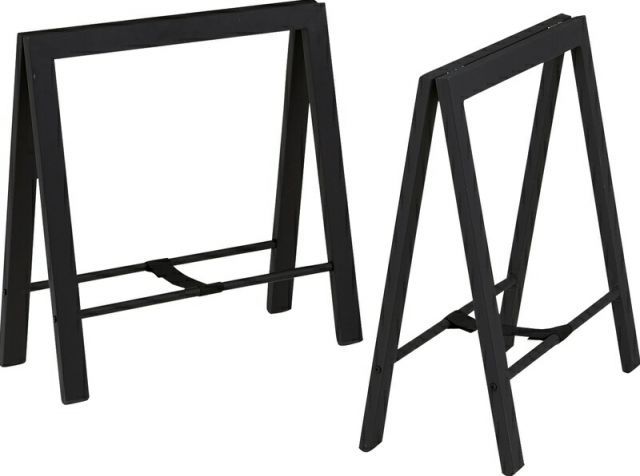 テーブル 脚 2脚組 W 65×D 36×H 67 ブラック