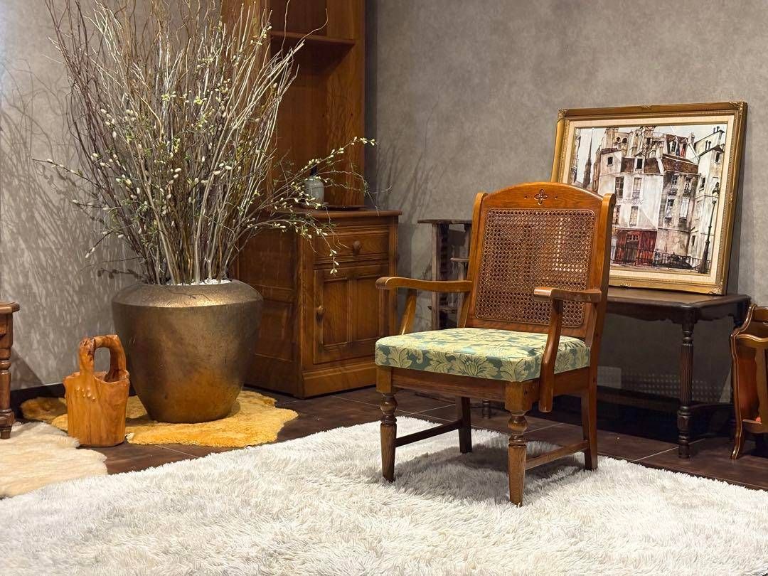 高級家具　三越家具　ダイニングチェア　ラタン　在庫複数　イス　モダン　チェア　a 三越家具 高級家具 モダン ダイニングチェア ラタン 在庫複数 イス