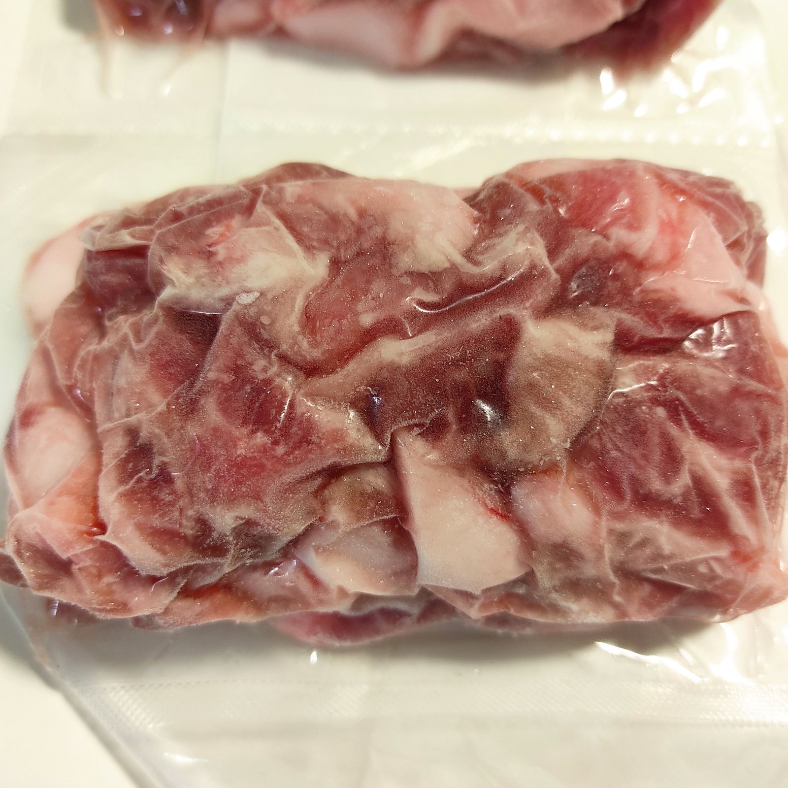 国産 豚肉 かしら 1kg (4パック) 肉 豚 こま 切り落とし　冷凍品-3