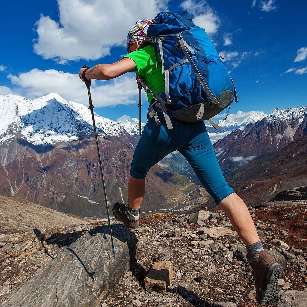 伸縮調節可 登山