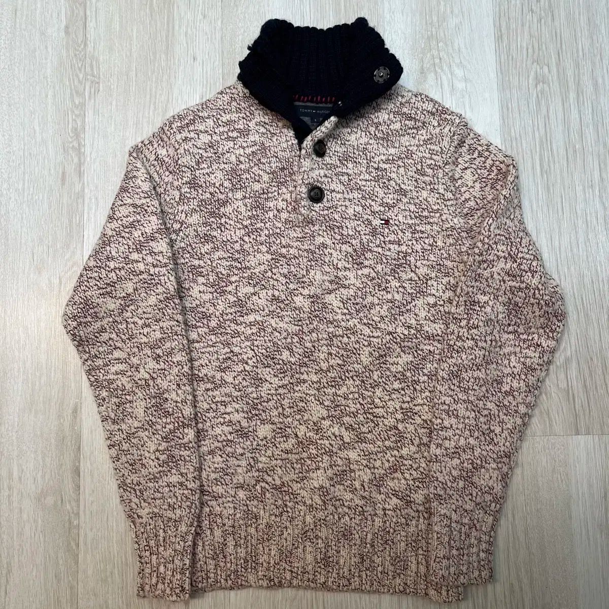 Tommy Hilfiger(トミーヒルフィガー) ハーフ ボタン ニット セーター S サイズ