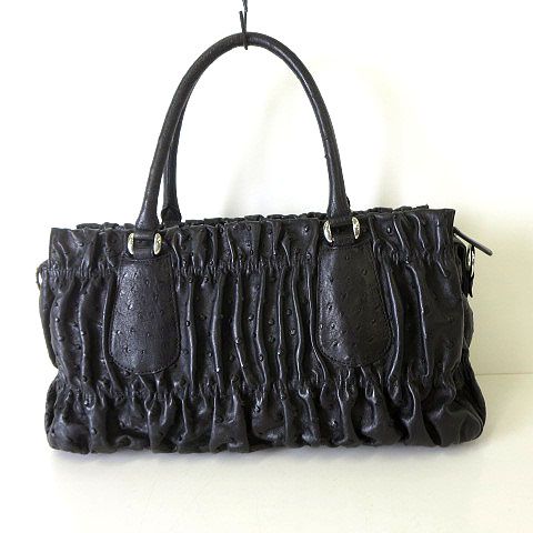 中古・古着通販】Takechi (タケチ) オーストリッチハンドバッグ