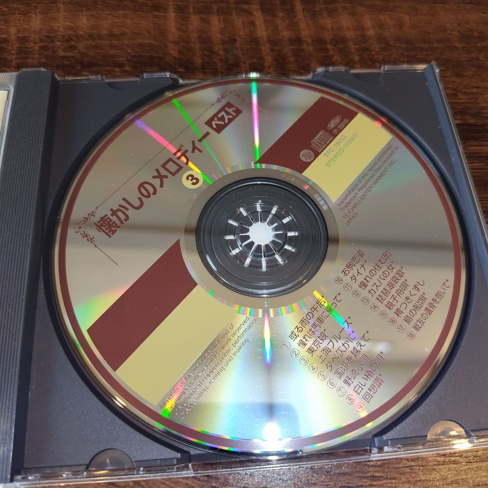 懐かしのメロディーベスト ③ 18曲入り中古CD 演歌/歌謡曲 管理