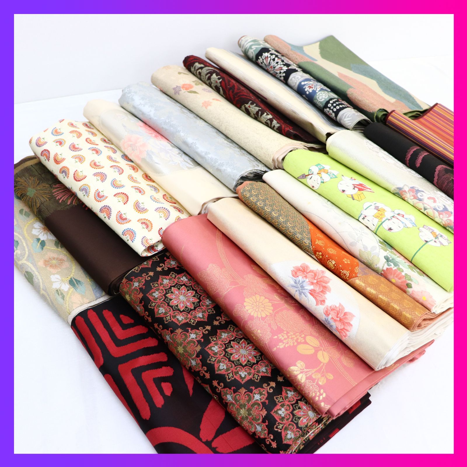 作り帯 まとめ売り 帯まとめ売り17点着物和装袋帯作り帯半幅帯
