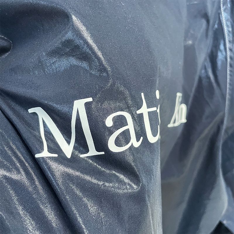 Matin Kim MatinKim Logo Coating Jumper マティン キム ロゴ