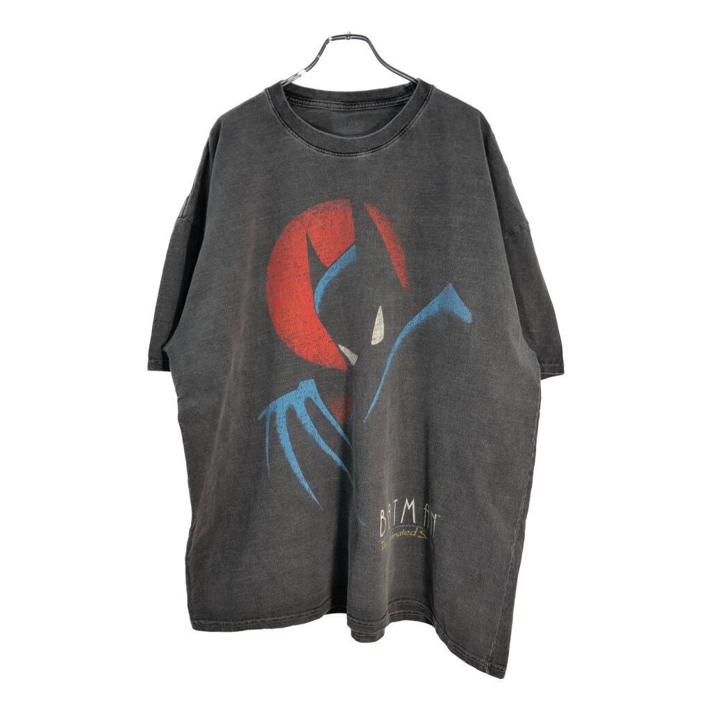 BATMAN バットマン 半袖Ｔシャツ 大きいサイズ アニメ キャラクター グレー メンズ 2X-LARGE 古着 U1926