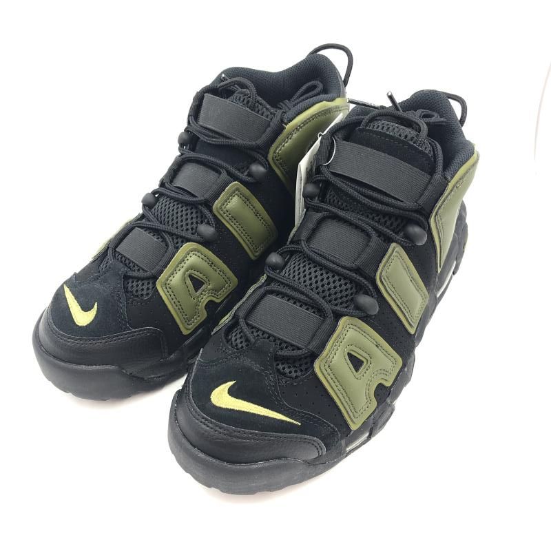 NIKE AIR MORE UPTEMPO 96 Black|Rough Green-pilgrim DH8011-001 size 26.5cm 24