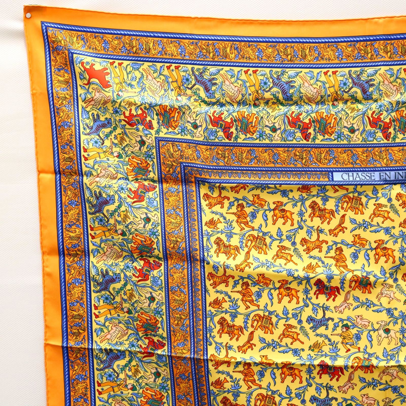 HERMES／カレ／'90／リベール／大判スカーフ／エルメス冬の狩猟 HERMES／カレ／´90／リベール／大判スカーフ／エルメス冬の狩猟