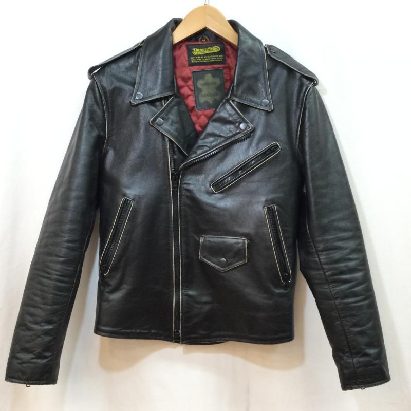 USED 古着 ジャケット、上着 ライダース Damm Trax LEATHER ダブルス 