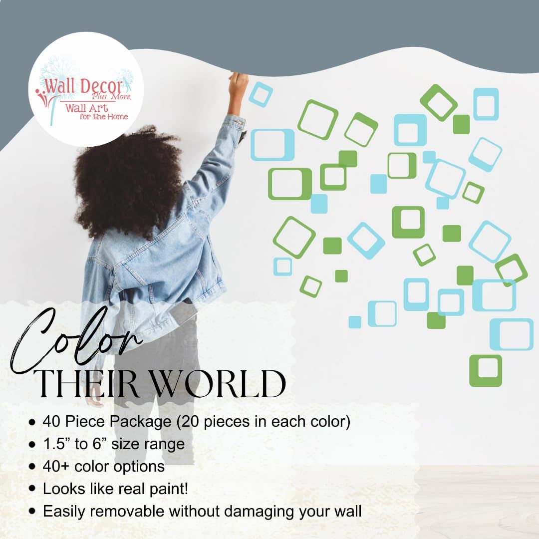 Wall Decor Plus More WDPM1036 ファンキー R/正方形 ウォール