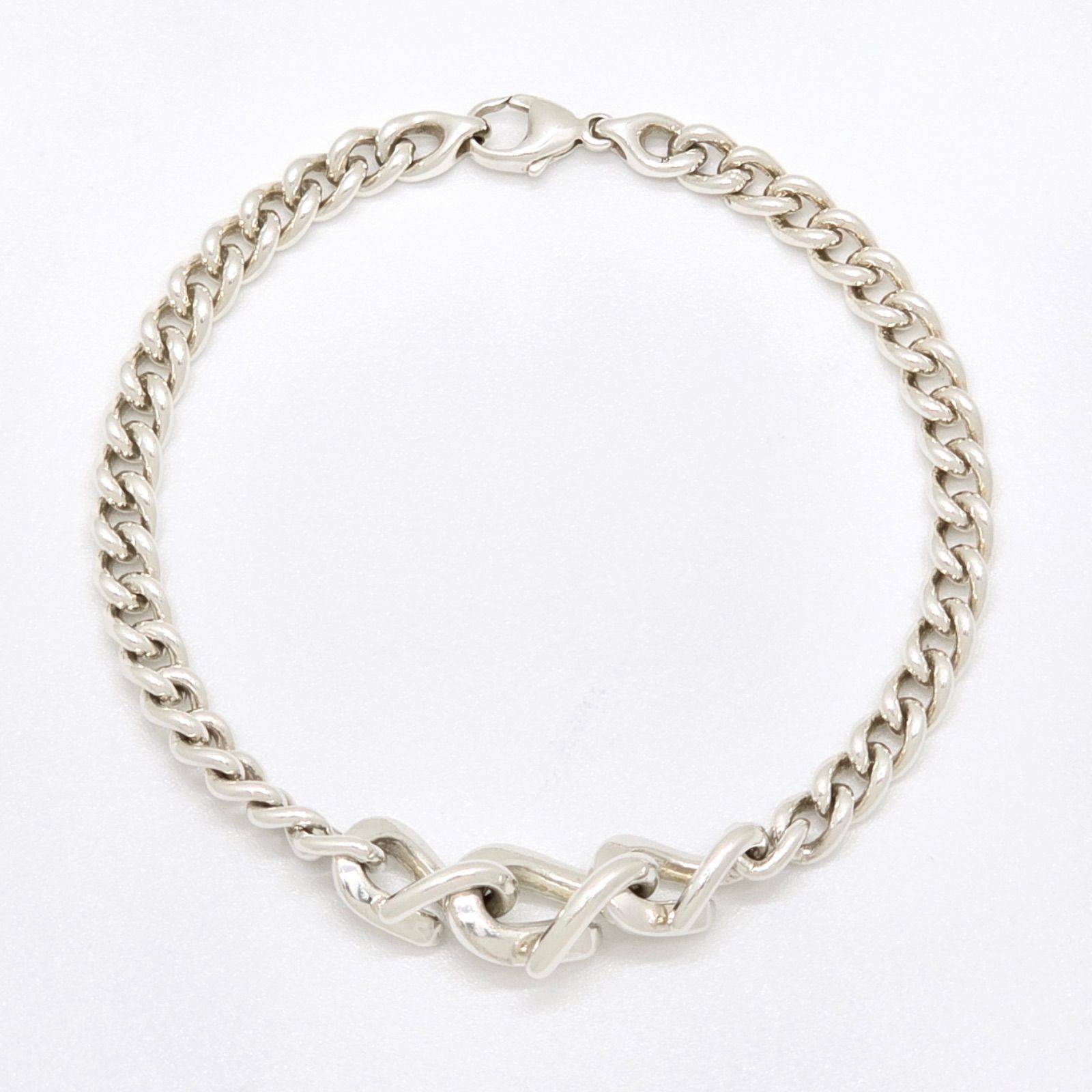 TIFFANY&CO.ティファニー フォージ リンク ブレスレット 19サイズ 腕