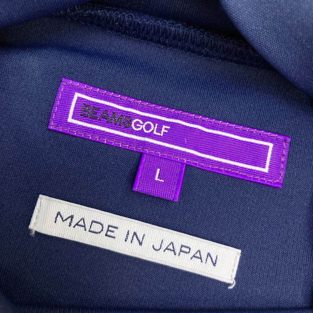 サイズ：L BEAMS GOLF ビームスゴルフ モックネック半袖Tシャツ