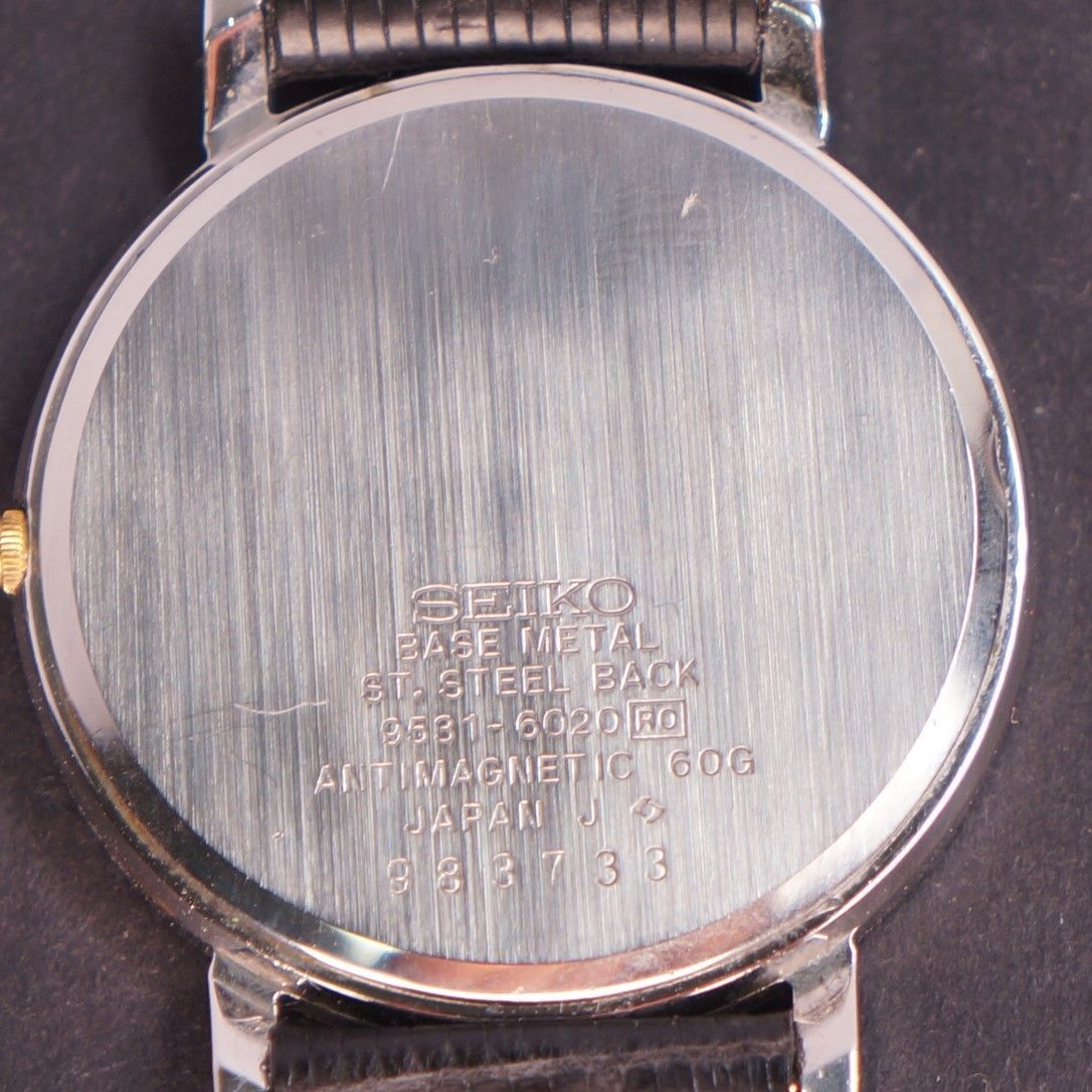【稼働美品】SEIKO DOLCE　SGP30　 新品ベルト　電池交換済 稼働品】SEIKO DOLCE 黒文字盤 新品ベルト 電池交換済 - メルカリ