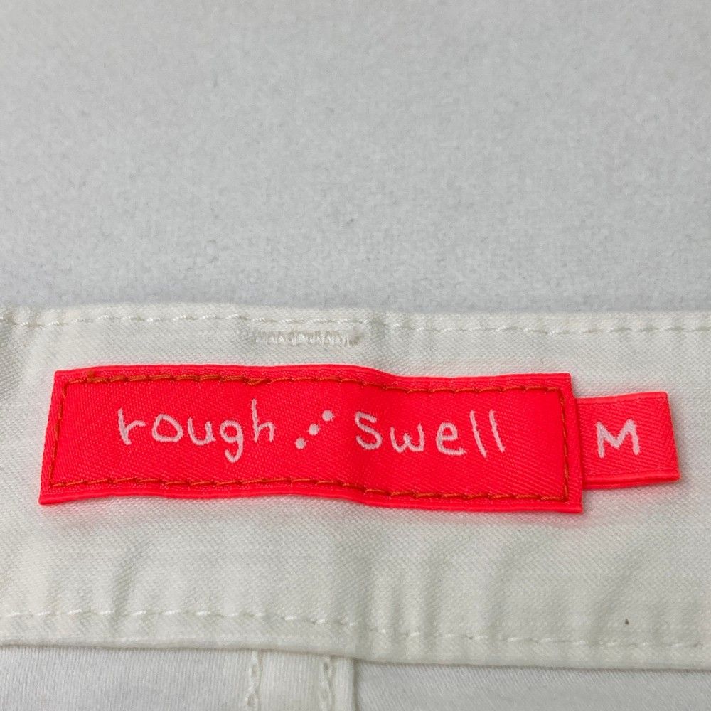 サイズ：M ROUGH&amp;SWELL ラフアンドスウェル 2023年モデル ストレッチパンツ  ホワイト系 [240101446997] ゴルフウェア レディース ストスト サイズ：M ROUGH&SWELL ラフアンドスウェル 2023年モデル
