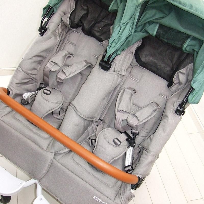 美品 ベビーカー エアバギー ココダブル フロムバース EX AIRBUGGY COCO DOUBLE 双子用 二人乗りベビーカー 中古ベビーカー【A.美品】