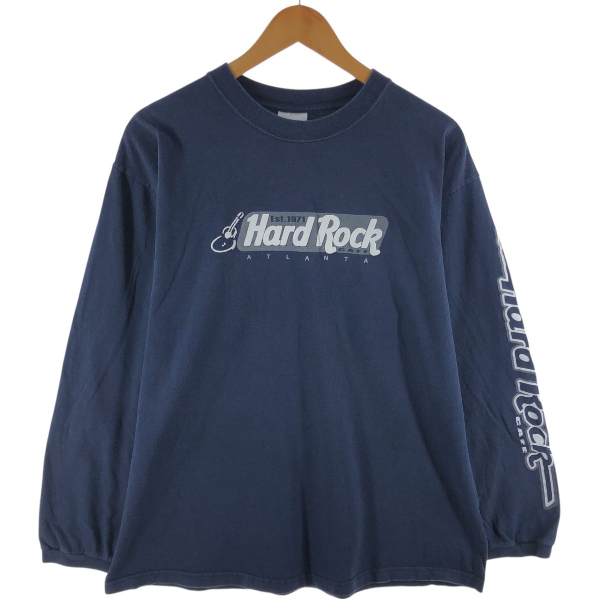 古着 90年代 ハードロックカフェ Hard Rock CAFE アドバタイジング ロングTシャツ ロンT USA製 メンズXL相当 ヴィンテージ/eaa524494