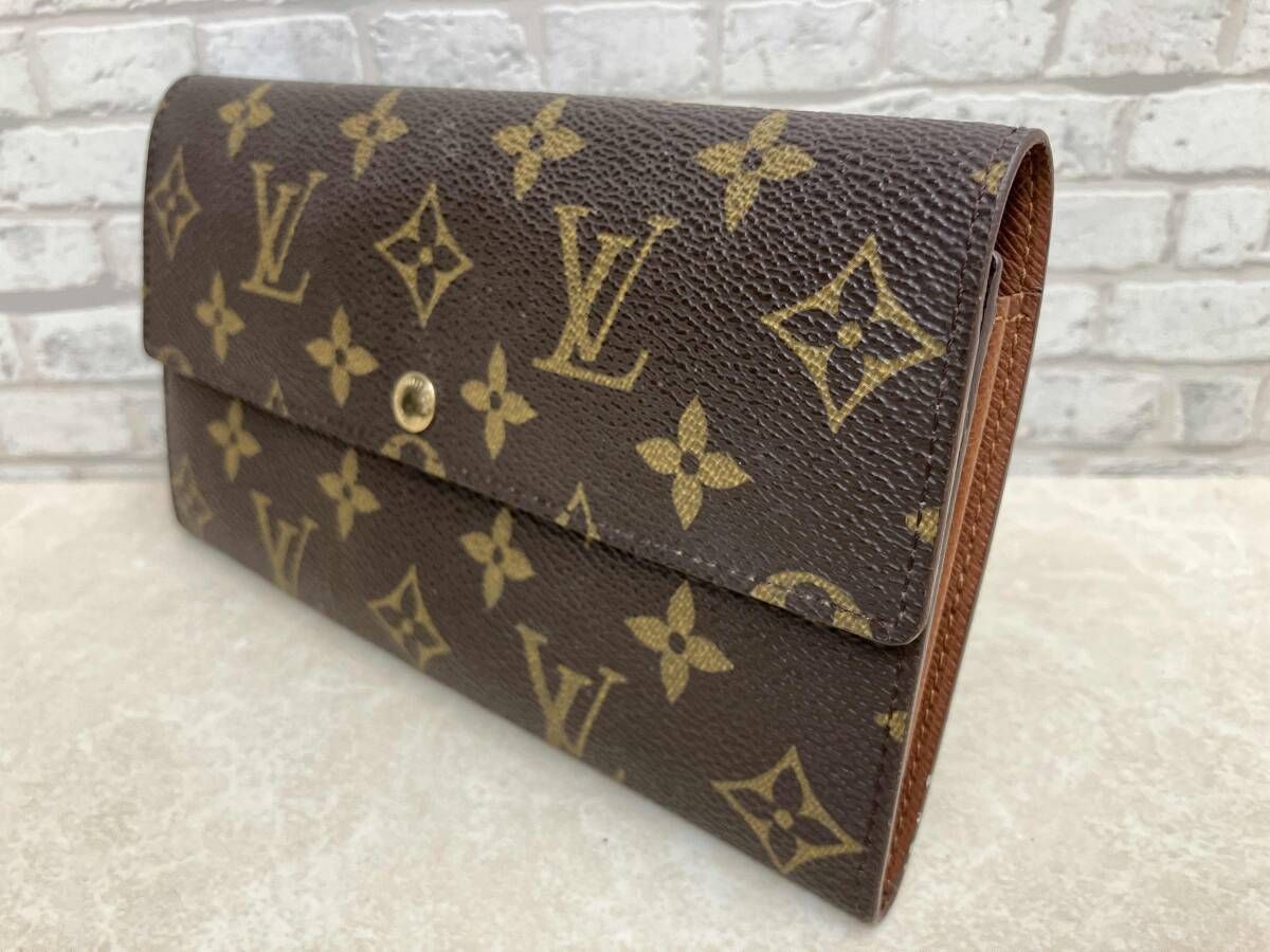 鑑定書付 LOUIS VUITTON ルイ・ヴィトン モノグラム ポルトフォイユ