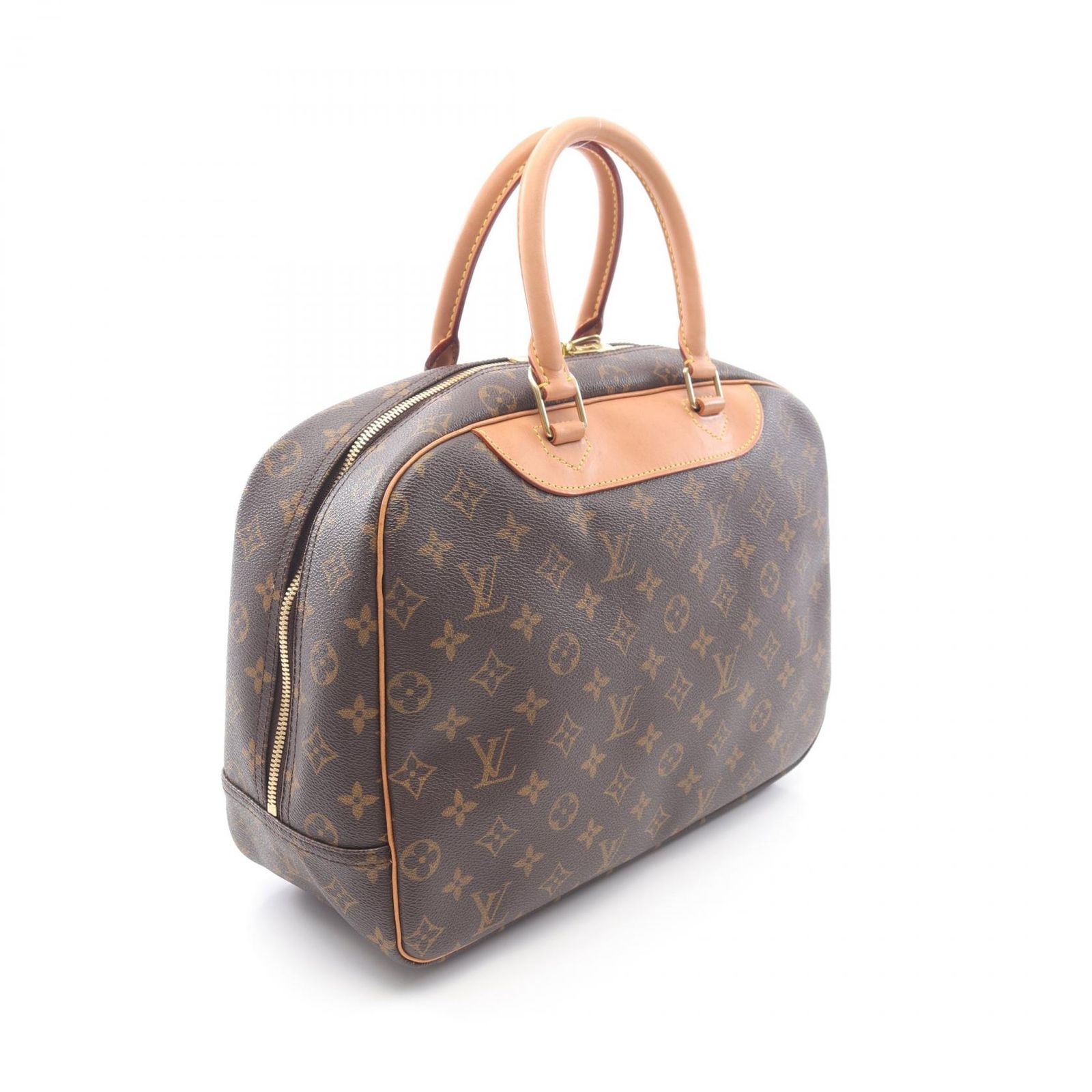 ルイヴィトン ドーヴィル モノグラム ハンドバッグ M47270 PVC ヌメ革 ルイ・ヴィトン LOUIS VUITTON ハンドバッグ ドーヴィル