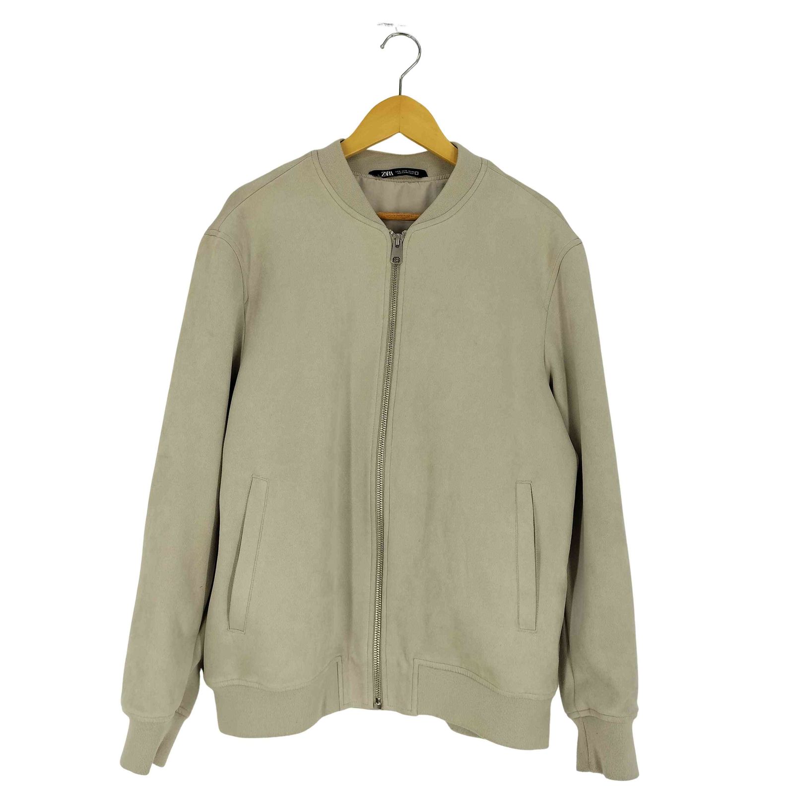 ZARA スウェードボンバージャケット フェイクスエードボンバー