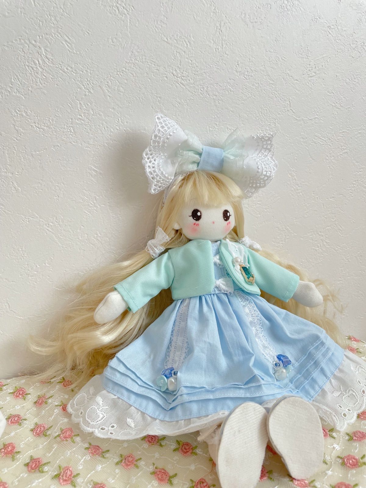 ハンドメイド着せ替え人形　淡いべージュヘアさん 楽天市場】【10cm/20cm】着せ替えぬいぐるみ 着せ替え人形