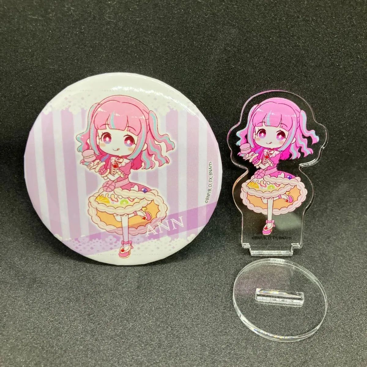 アイカツプラネット アン 缶バッジ アクリルぷちスタンド グラフ
