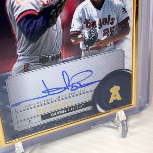 2022 Topps Gold Label Framed ジム・アボット 直筆サインカード