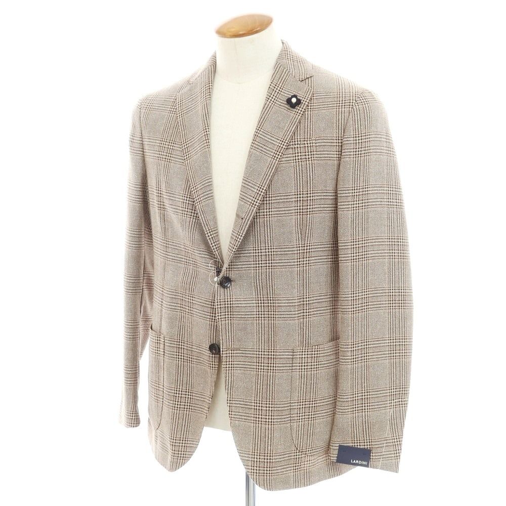 LARDINI ラルディーニ テーラード ジャケット アンコン チェック 48