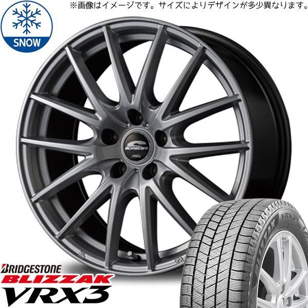 215/60R17 スタッドレスタイヤホイールセット エルグランド etc (BRIDGESTONE VRX3 & SCHNEIDER  SQ27 5穴 114.3) - メルカリ