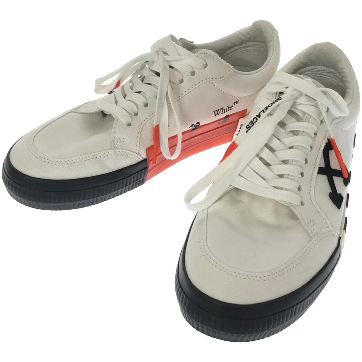 OFF-WHITE オフホワイト ローカットキャンバススニーカー ホワイト 41
