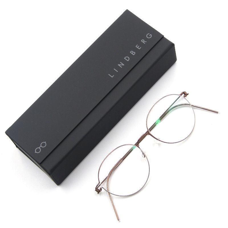 LINDBERG リンドバーグ メガネフレーム Rim PANTO デンマーク製 パント ボストン PU12 シャイニーブラウン65007689