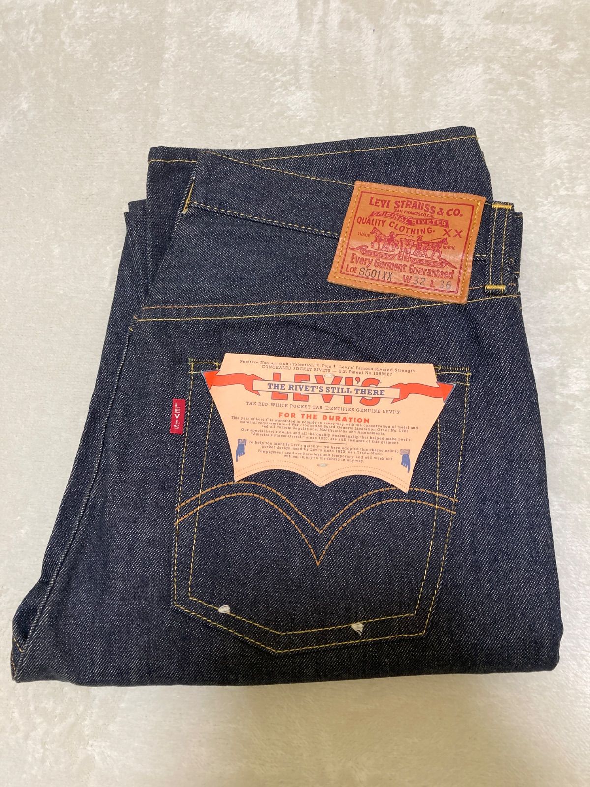 LEVI'S 501xx dead stock 80年代USA製 デッドストック 40's Levi's 501xx 片面 47モデル 復刻 米国製 刻印4420 DEAD STOCK