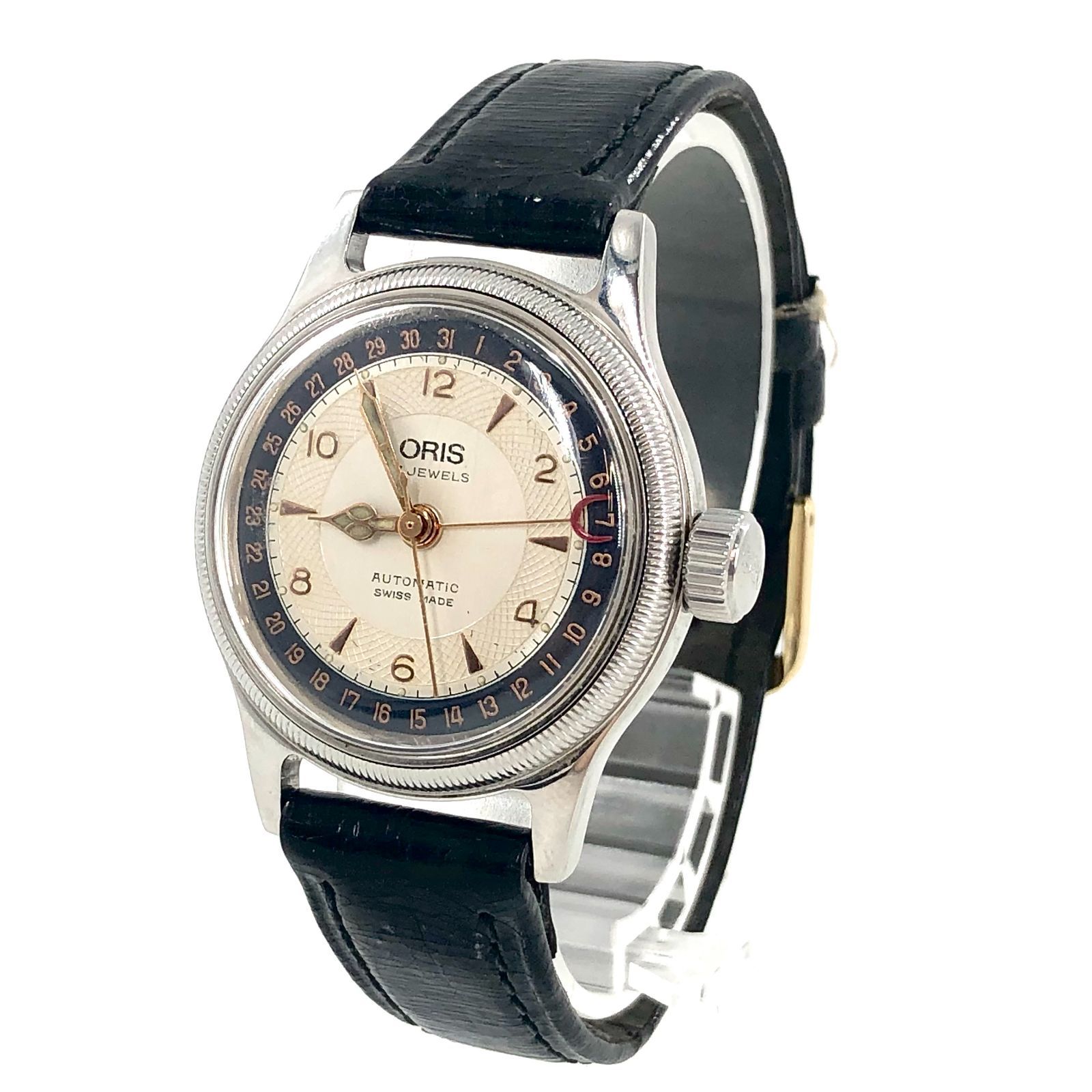 美品　オリス　ORIS ポインターデイトB. 7400B 説明書　箱付き 美品 オリス ORIS 7400B ポインターデイト 自動巻 スケルトン 箱つき