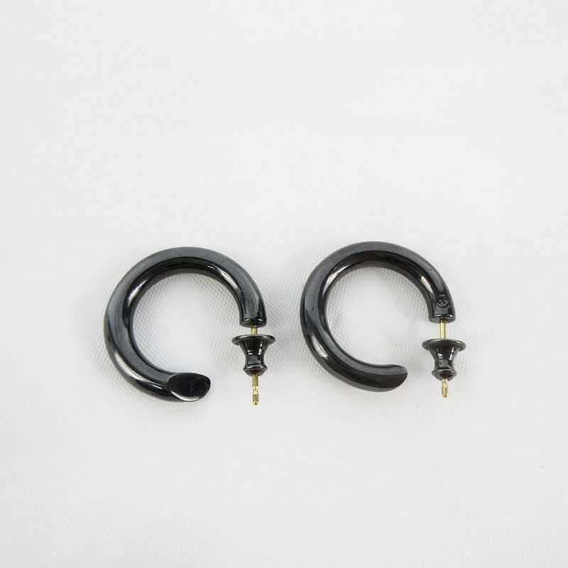 nt出品 キャリアリングブラックフープピアス501(両耳用) キャリアリング CAREERING PLACEBO CP501B プラシーボ 501 BLACK