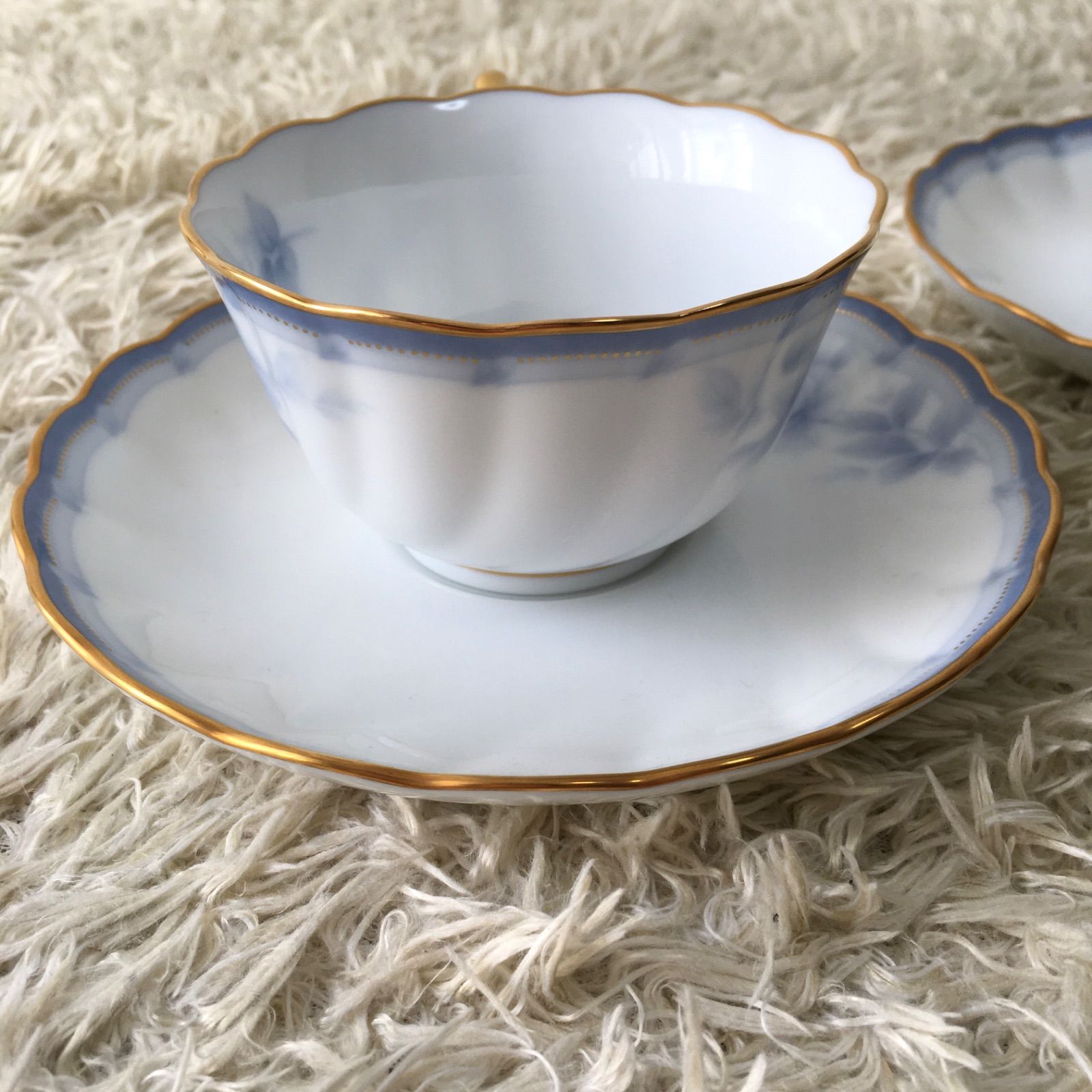 【美品】Noritake ダイアモンドコレクション レゾナンスブルー 5客セット ブルーソレンティーノ ティー・コーヒー碗皿（5客） | 商品詳細