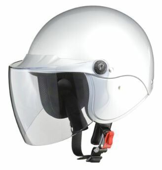LEAD リード工業 apiss AP-603 セミジェットヘルメット シルバー  | おすすめ セミジェット ヘルメット ヘルメ バイク 原付 レディース シールド 交換 かっこいい 開閉 雪 風 虫 雨 対策 ワンタッチ