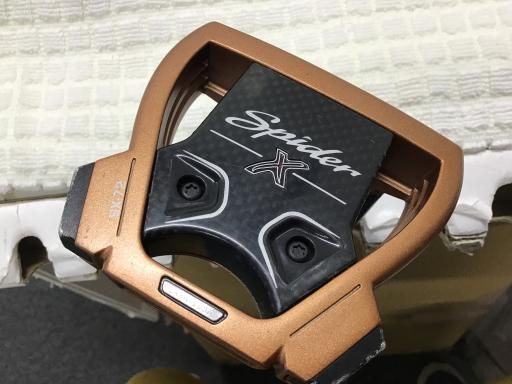 テーラーメイド Spider X COPPER|WHITE シングルベンド 33インチ パター PT スチール ブラック フレックスその他 メンズ 男性用 右利き 右用 Cランク ゴルフクラブ