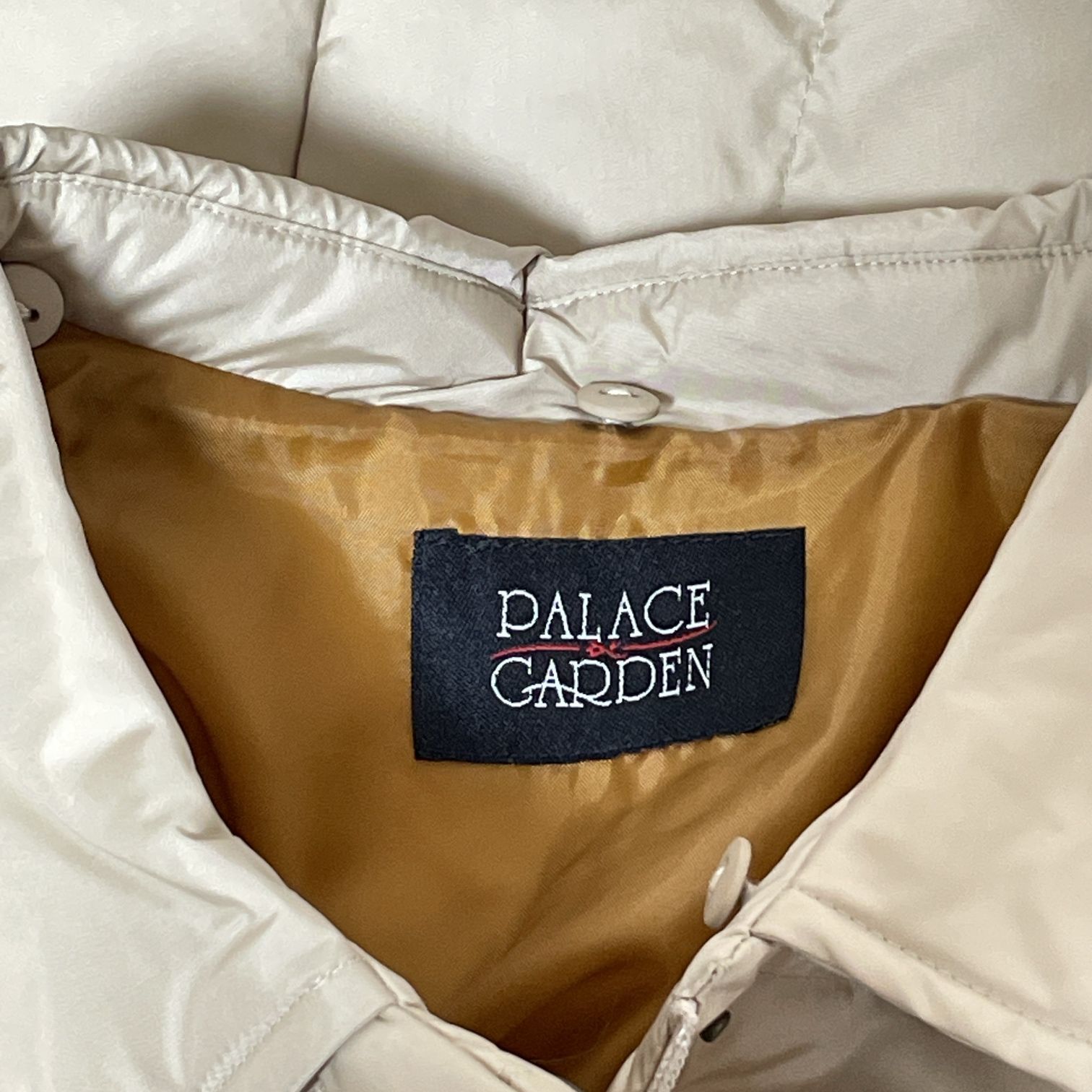 PALACE GARDEN パレスガーデン 13AR クリーム ステンカラー ダウン