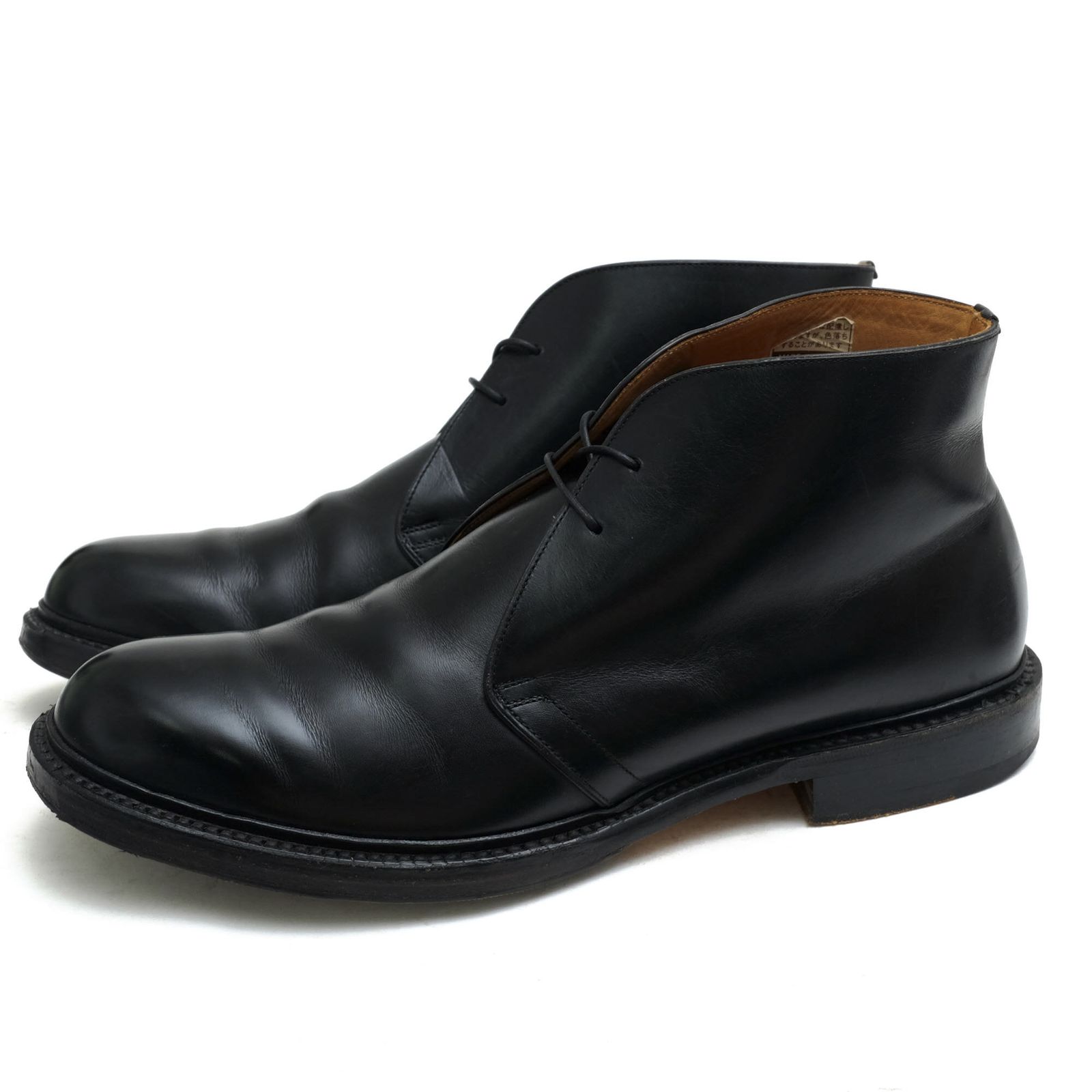 ジョンストン＆マーフィー／JOHNSTON＆MURPHY チャッカブーツ シューズ 靴 メンズ 男性 男性用レザー 革 本革 ブラック 黒  B5E LF 82 プレーントゥ グッドイヤーウェルト製法