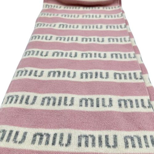 MIUMIU ミュウミュウ マフラー ピンク - メルカリ