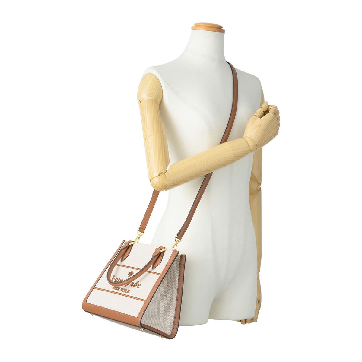 新品 ケイトスペード kate spade ショルダーバッグ CANVAS SMALL TOTE ウォームジンジャーブレッドマルチ 新品 ケイトスペード kate spade ショルダーバッグ CANVAS SMALL TOTE