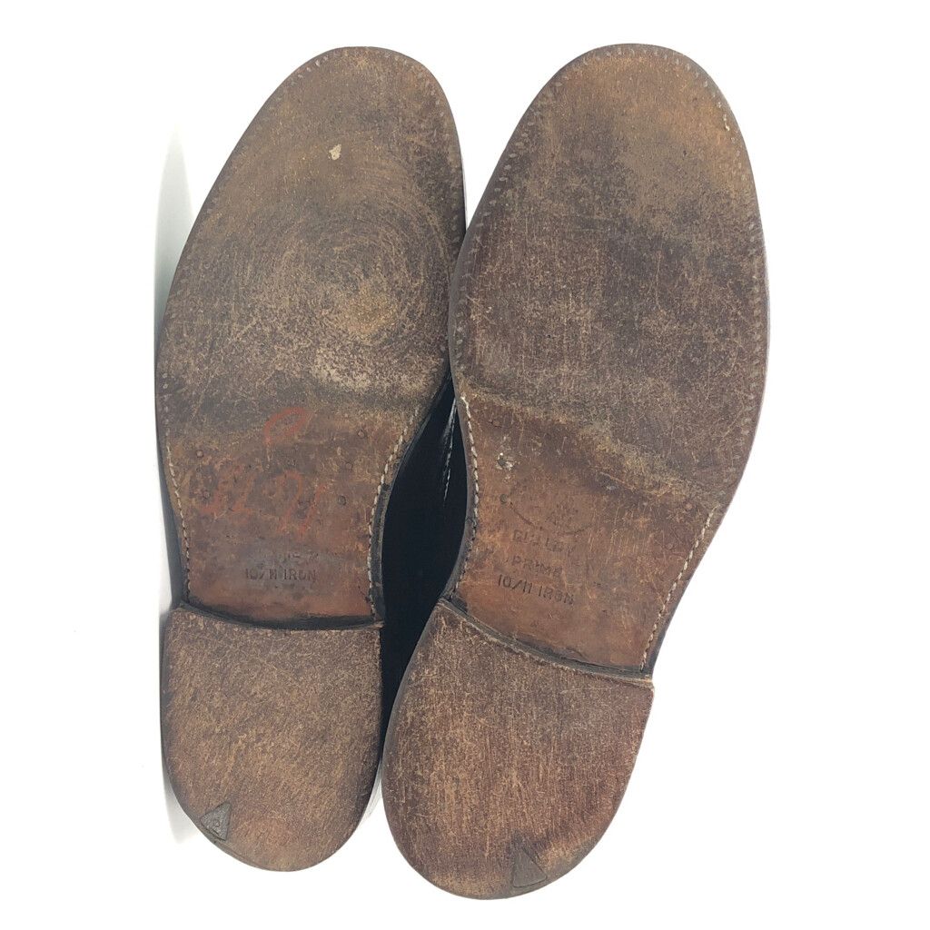 70年代 FLORSHEIM フローシャイム インペリアル ケンムーア レザーシューズ Vクリート ブラック (メンズ 8 1/2 C) 中古 古着  KA0663