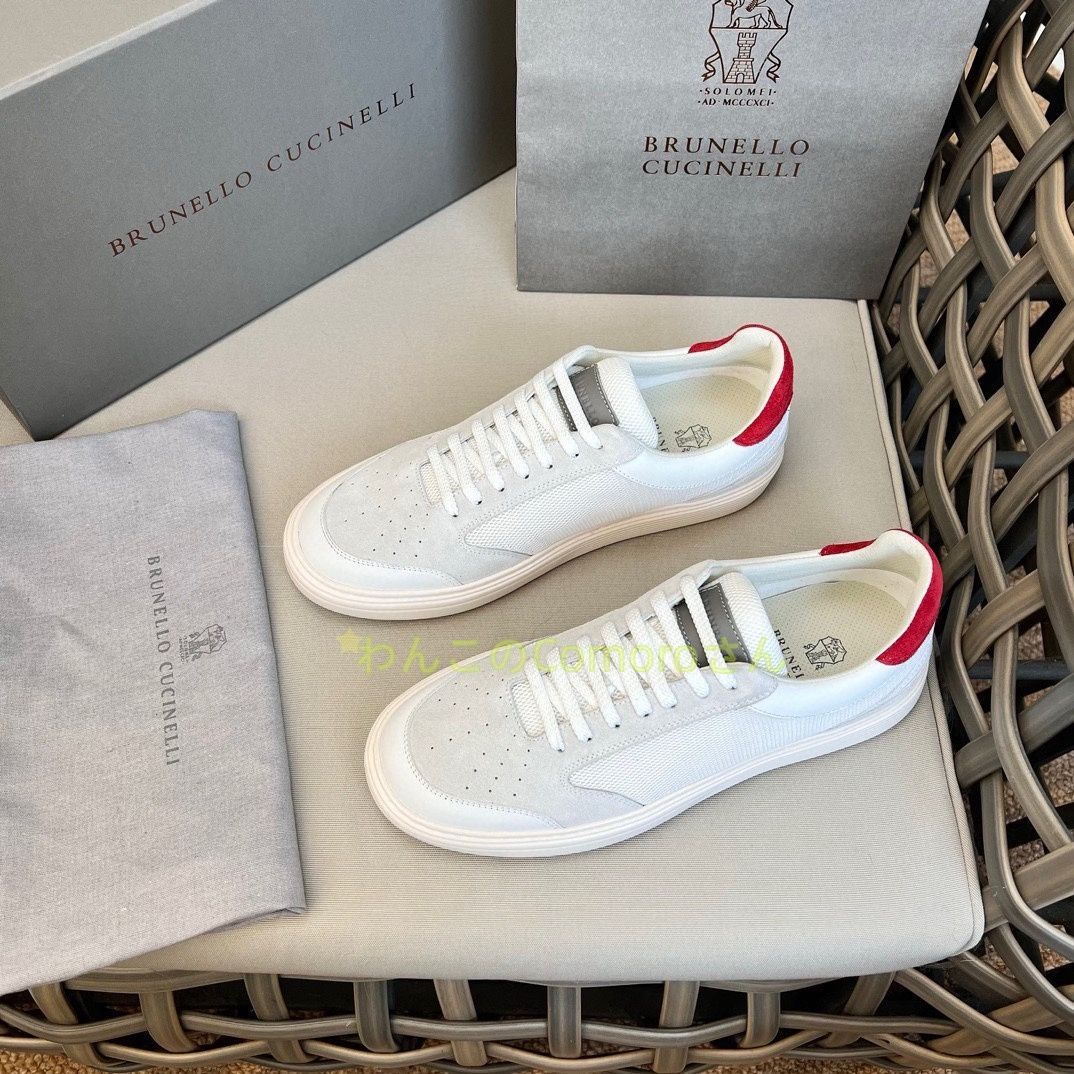 BRUNELLO CUCINELLI ホワイト スニーカー Brunello Cucinelli Retro Sneaker Offwhite Terry Knit Shoes