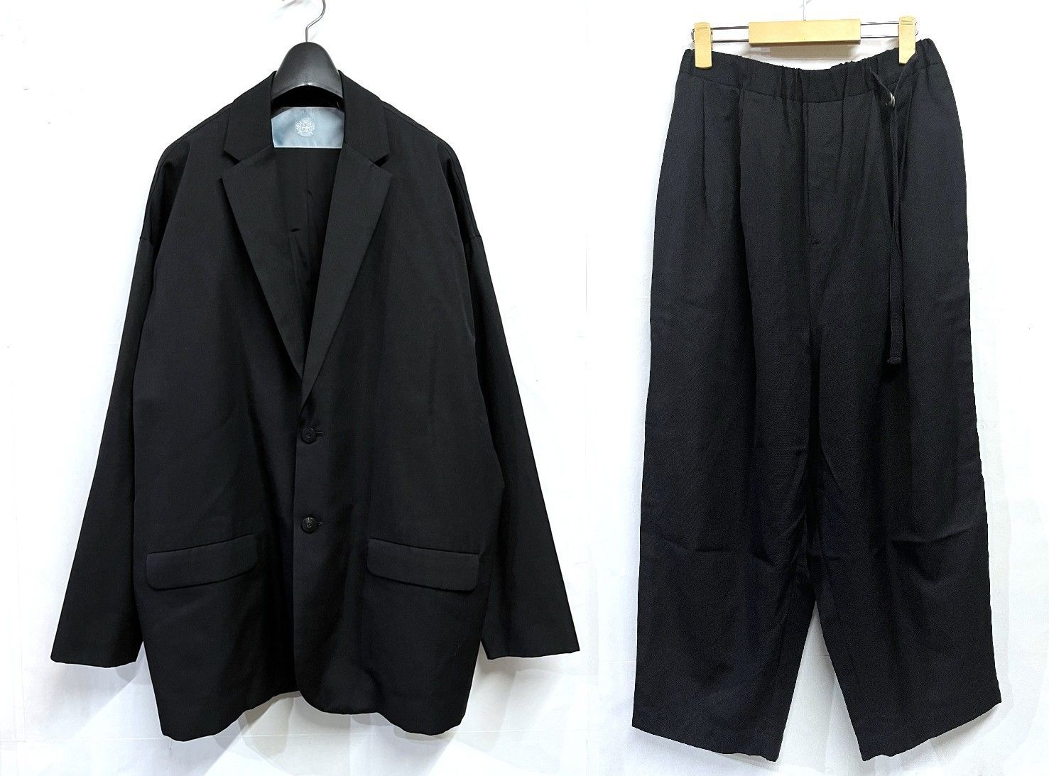 Dulcamara｜ドゥルカマラ よそいきルーズジャケット | 2タック ルーズ ワイドパンツ セットアップ スーツ