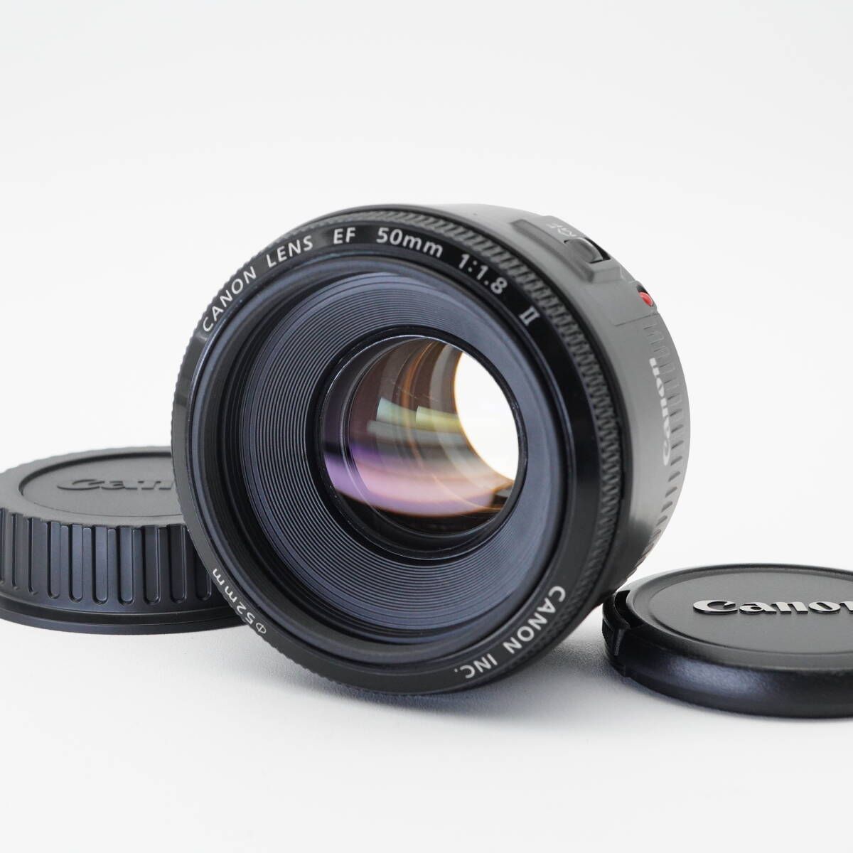 美品 送料無料 即購入OK Canon キヤノン EF 50mm F1.8 II 単焦点レンズ