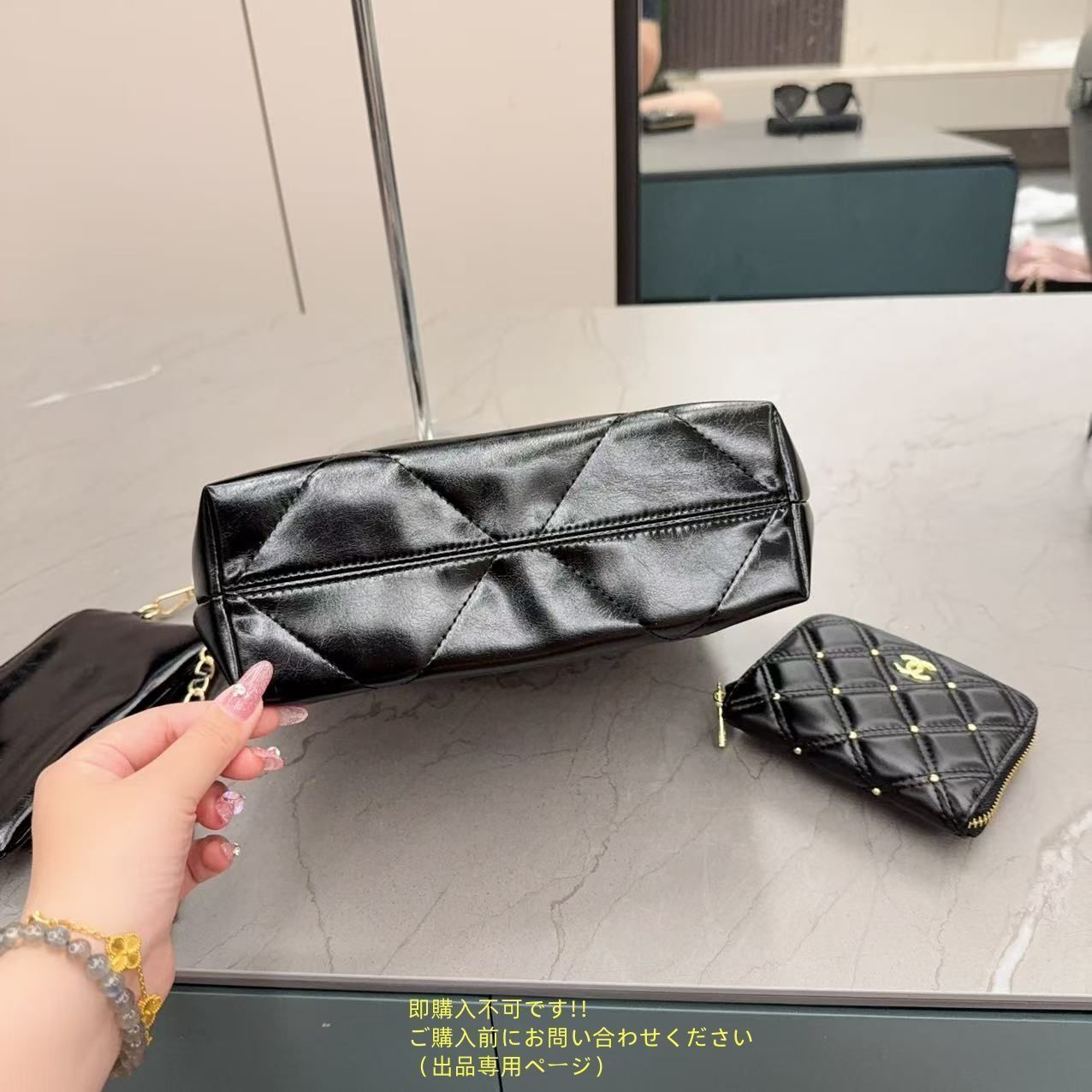 【サングラスもお洒落に持ち運び♪】CHANEL ショルダーバッグ 人気 CHANEL シャネル ショルダーバッグ サングラス 財布 3点