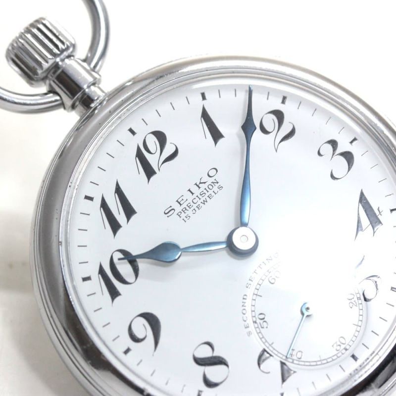 SEIKO プレシジョン 鉄道時計 手巻き 懐中時計 昭和43 東京鉄道