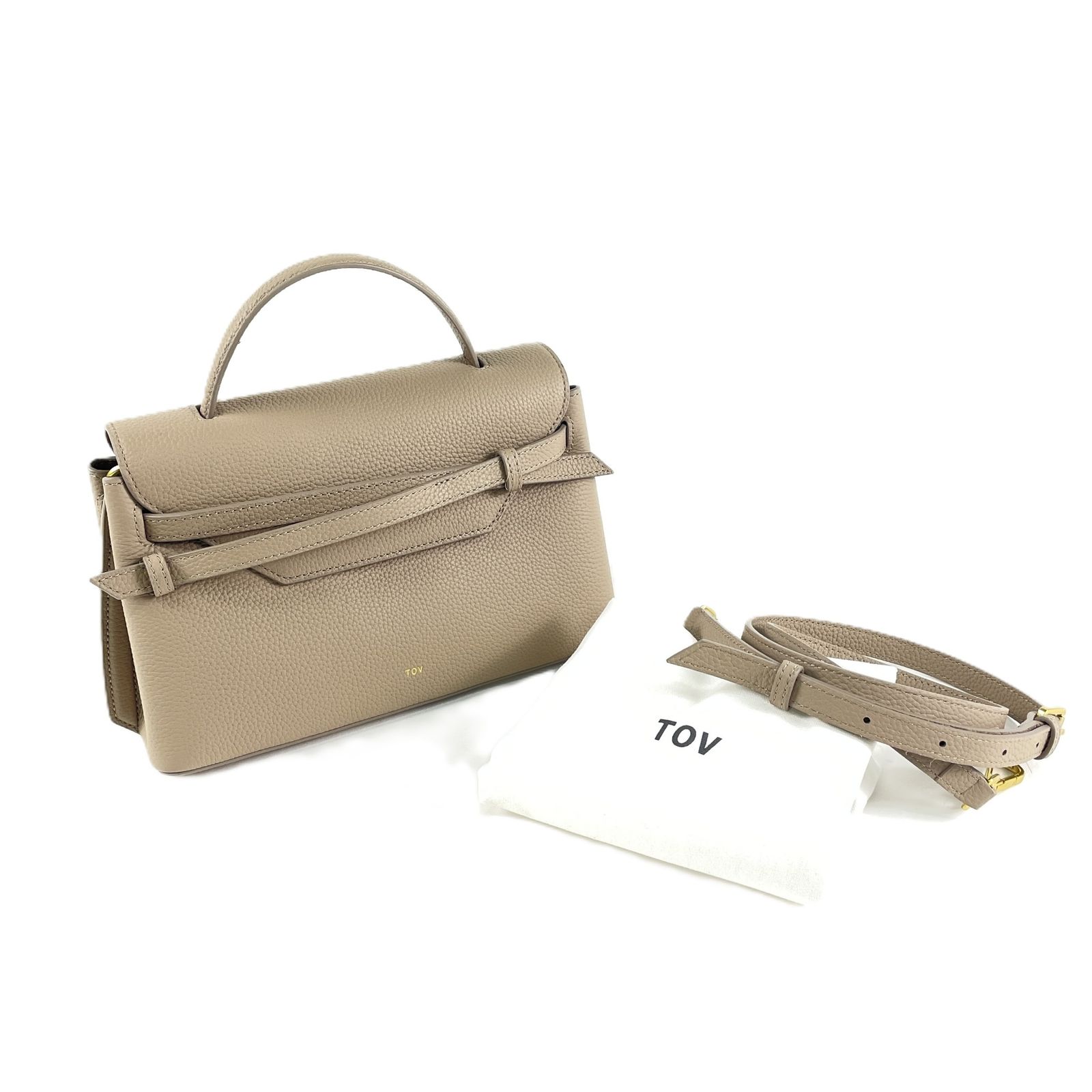 TOV トーヴ MIMI M シボ革 レザー2WAYバッグ ショルダーバッグ クロス 
